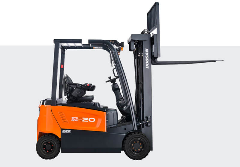 Forklift operator safely handling a commercial load in Epping